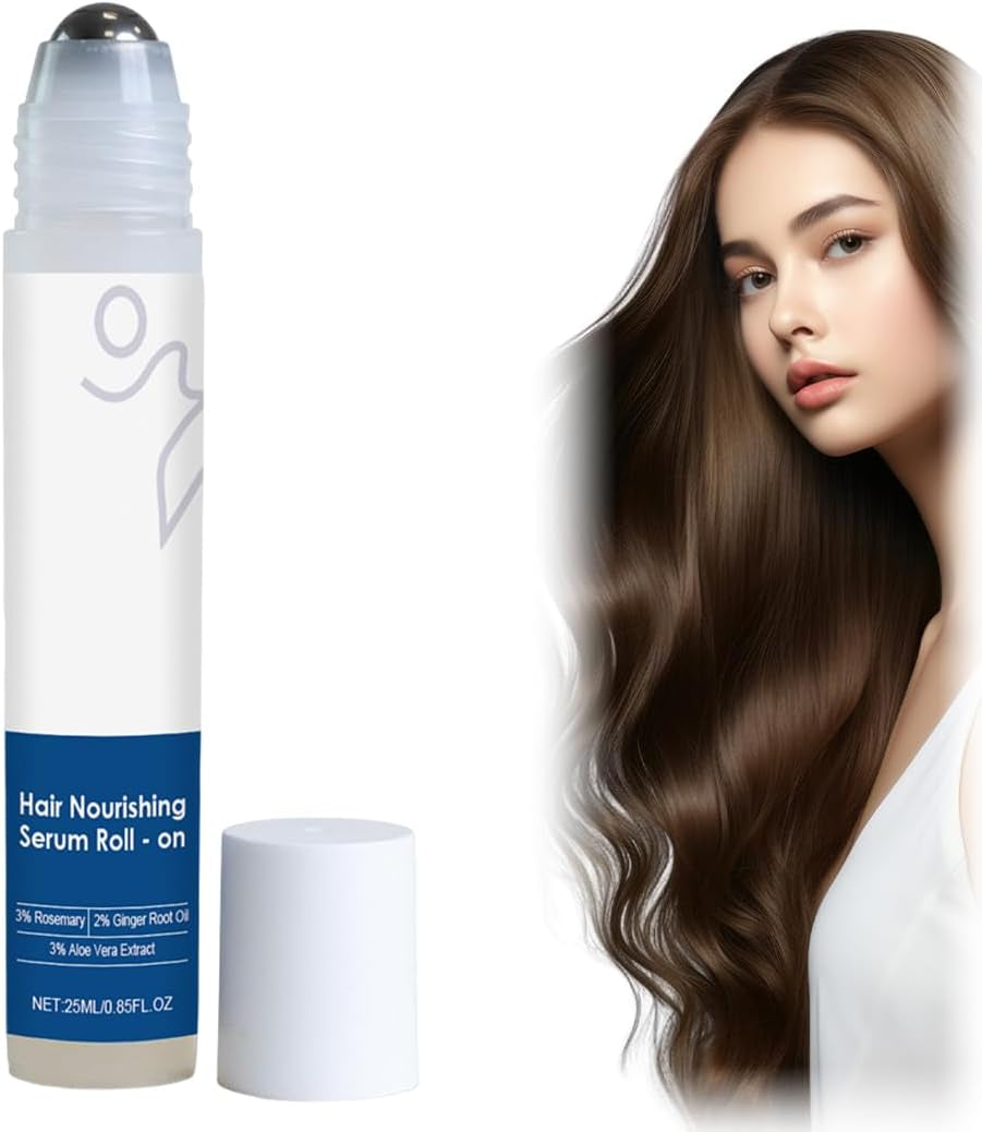 1 Piezas Rosemary - Suero Para El Crecimiento Del Cabello Roll-On, Suero De Control De Caída Del Cabello Del Cuero Cabelludo Aumenta El Flujo De Oxígeno, Reduce La Caída